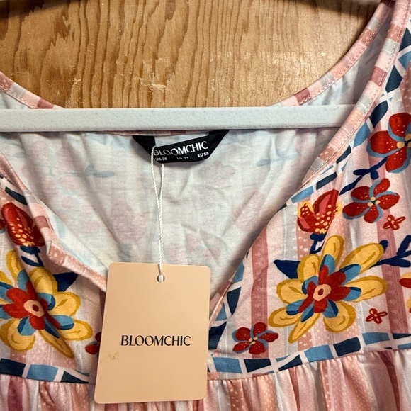 Striped Print Spliced Ruffled Tank Top - - Picture 4 of 6